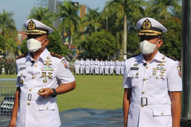 Tongkat Komando Danlanal Sangatta Berganti Kini Dipegang Letkol Laut